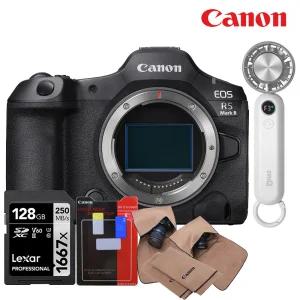 (캐논천국) 정품바디 EOS R5 MARK II+권장고배속메모리UHS-II 128GB+LCD보호필름+포켓융+포토리뷰 포터블팬