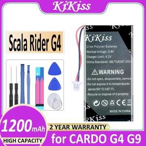 KiKiss 배터리 CARDO Scala Rider G4 G9 G9x SCHUBERTH C3 BAT00004 용 1200mAh