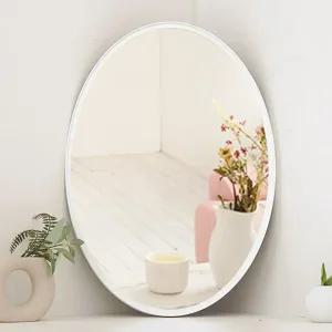 플로스 타원형 화장대 모던 거울 심플 벽걸이 거울 인테리어 깔끔한 우드 엔틱 아크릴