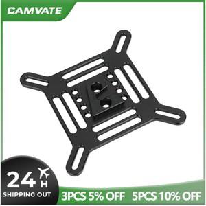 CAMVATE 마운트 케이지 배터리용 스탠드 모니터 LCD 베사 어댑터 75X75MM 삼각대 웨지 플레이트 카메라 100X100MM