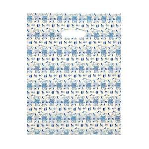 비닐 포장지 쇼핑백 단추패턴봉투 손잡이 100매 30X40