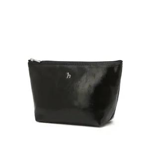 [롯데백화점]헤지스ACC LL[선물포장]블랙 가죽 미니 파우치 HIWA5F210