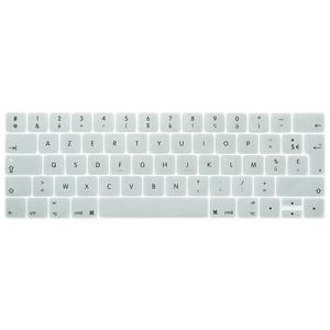 맥북 호환 뉴 프로 13 A1706 및 프로 15 A1707 터치 바 포함 프랑스어 문자 AZERTY 실리콘 키보드 커버 스