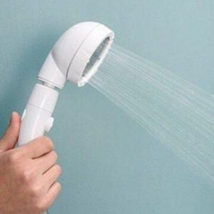 샤워기 헤드 3단 수압상승 미세분사 온오프 절수 여행용