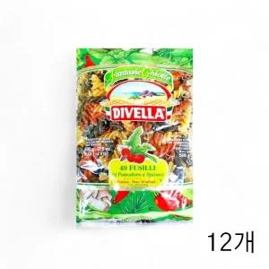디벨라 삼색푸실리 500g X 12개 숏파스타 후실리면 (WFGUG4X)