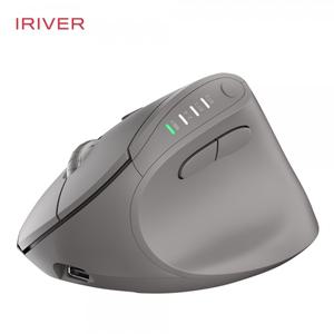 아이리버 항균처리 충전식 멀티페어링 블루투스 무소음 무선 버티컬 마우스 EV35c 그레이