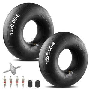 EaJ 헤비 듀티 15x6 00 6 내부 튜브 교체용 00/6 50 잔디 깎는 어 튜브와 제설기용 TR87 벤트 밸브 스템 야드 트랙터 휠바로우 고 카트 골프 ATV 2