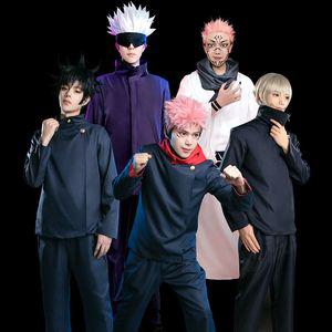 주술회전_마법의 배틀 코스프레 의상  고등학교 코스튬 파티 세트 교복 캐릭터