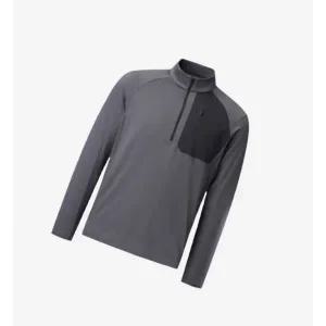 코오롱 스포츠 HERO 남성 메리노울 긴팔 집업 티셔츠 JWTBX25051DGY 285990