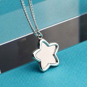 [애슬릿] 어린이 실버 목걸이 키즈 은 925 스타 별 펜던트 체인