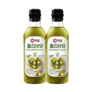 [CJ제일제당][CJ]백설 압착올리브유 500ml x2개