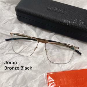 [Ic Berlin] IC Berlin JORAN Bronze Black Eyeglasses ？ Demo Lens 53mm Titanium Frame