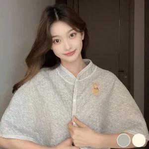 실내 추울때 다용도 보온 어깨 케이프 망또 360도 (WFGFIID)