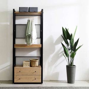 [아도라퍼니처]아도라퍼니처 DIY설치 시스템행거 2단 서랍 800 드레스룸 행거장