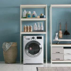 [스피드랙] 세탁실 철제선반 W800XD400XH1500 2단