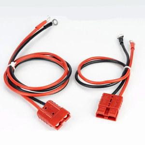 앤더슨 투 러그 M8 터미널 충전 커넥터 케이블 케이블, 실리콘 주석 도금 구리 와이어 어댑터, 50A, 1