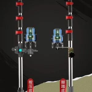 레이저레벨기 거치대 폴대 목공 레이저 타일 수평기 수평