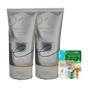 아모스 프로스타일 프리즈 왁스 110ml 2개 +랜덤1 왁스와스프레이의 결합