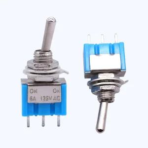 토글스위치 소형 미니 3핀 2단 ON-ON 6A 125VAC 똑딱이 레버 아두이노 3개