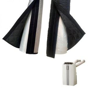 자바라 배기 호스 어댑터 윈도우 배플 스퀘어 배기호스 나사산 인터페이스 플랫 덕트 커버