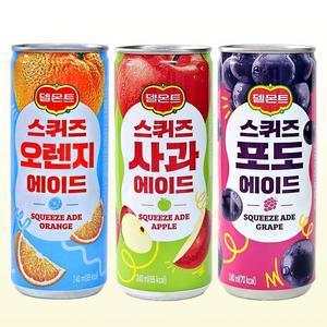 델몬트 스퀴즈 에이드 240ml 3종 30캔(사과10+오렌지10+포도10)