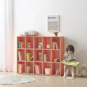 도담 E0키즈 주니어 1200 3단 교구장 수납책장 DO5111R (착불)