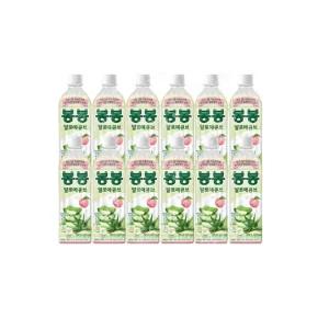 봉봉 알로에큐브 복숭아 500ml 12개