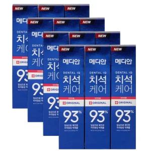 메디안 치석케어 치약 오리지날 120g 12개