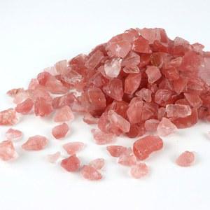 루이루이 파이어 피트용 유리, 10파운드 반사 벽난로 유리 1/4인치 야외 생활 및 실내 피트 장식용 바위( 레드)