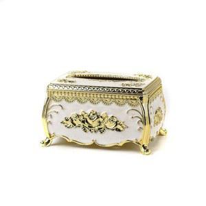 파스텔 북유럽풍 각티슈 커버 빈티지 보관함 골드 인테리어 티슈상자 화장지 소품