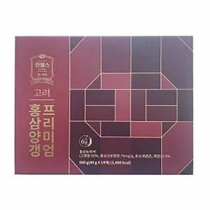 진웰스 6년근 고려 홍삼양갱 프리미엄 40g x 14개 총 560g + 쇼핑백
