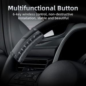 무선 자동차 핸들 컨트롤러 리모컨 단추 범용 다기능 볼륨 스위치 버튼 안드로이드용 6 키