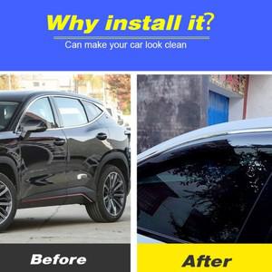 Vtear 자동차 레인 쉴드 커버 장식 창문 외부 바이저 액세서리 체리 제투어 대시 2024 용 햇빛가리개