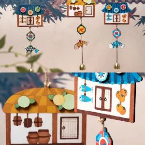 옛날집 풍경 가을 만들기 전통 명절 추석 설날 민속 인테리어 초가집 기와집 미술 키트