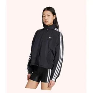 아디다스 ADIDAS 3 스트라이프 우븐 윈드브레이커 블랙 화이트 JX1451 348516