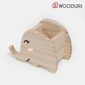 우드리 못있는 동물 다용도 꽂이-코끼리 목공 DIY 체험