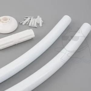 커튼봉 샤워실 레일 곡선 형태 커튼 고정용 바 장식용 봉 (WFJDOHO)