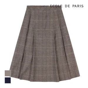 [에꼴드파리/드라로얄] 체크A라인 롱 스커트_RB2XWSA005Z