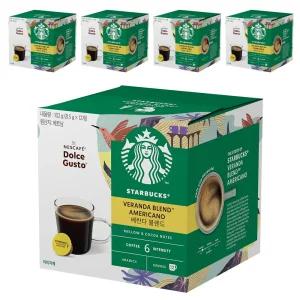 스타벅스 돌체구스토 가정용 회사 베란다 블렌드 캡슐커피 8.5g 12개입 5개