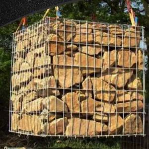 자연스러운 돌망태 철망 조경 게비온 사각 담장 옹벽 돌담장 펜스 메쉬망