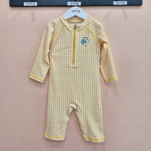 [아가방][충주 모다] 소프트체크올인원수영복(모자) 01S056002_CJ