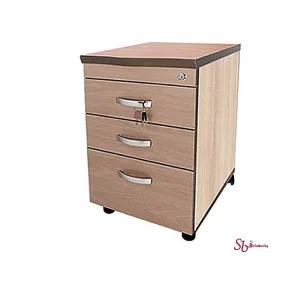 이동서랍 서랍장 사무실 보조 3단 책상 사무용 OA 목재 칼라 오피스 이동식 가구 수납 사물함 개인opq8