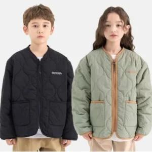 [갤러리아] [아웃도어프로덕츠키즈]웨이브 퀼팅 패딩 점퍼OD253OPJ04_KHA/BLK