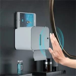 무타공 스마트 자동 센서 휴지 오토 디스펜서 롤휴지 감지 케이스 용품 욕실 화장실 충전식