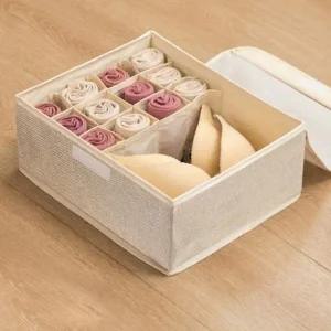 린넨 덮개형 속옷정리함(13칸) 칸막이