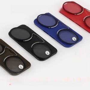 휴대용 코걸이 돋보기 다리 없는 코 클립 돋보기안경 휴대용돋보기 접이식돋보기