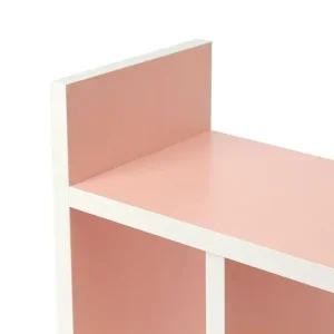 수납선반 분홍 책상위선반 길이조절 책꽃이 책상위정리선반 책상정리선반 미니책꽂이 책상위책장