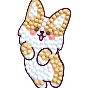 동물보석십자수 강아지보석십자수 열쇠고리보석십자수 강아지 키링보석십자수 웰시코기 키체인보석십자수