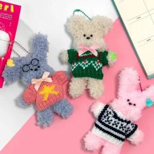 모루 인형 만들기 - 옷 꾸미기/미술/놀이/재료/철사/세트/색/아동/끈/키링/반짝이/DIY/고양이/교회/국산/쌍