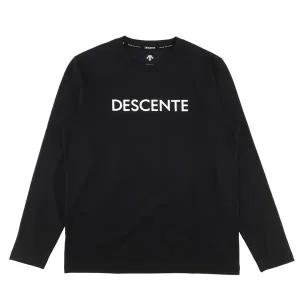 데상트 에센셜 기모 긴팔 티셔츠 SP323UTL91BLK